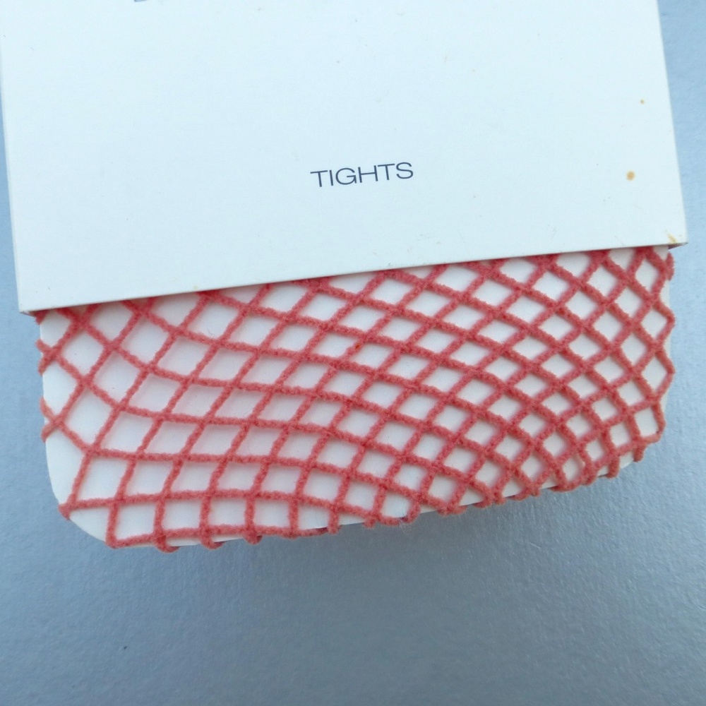 Peach Fishnet Pantyhose DKNY Slightly Imperfect* - Picture 6 of 8